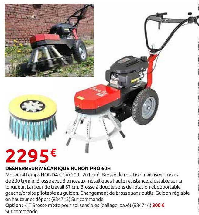 DÉSHERBEUR MÉCANIQUE HURON PRO 60H