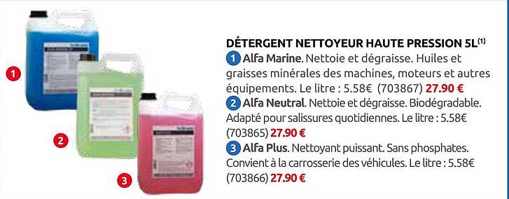 DÉTERGENT NETTOYEUR HAUTE PRESSION 5L