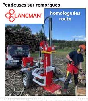 Fendeuses sur remorques