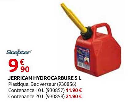 JERRICAN HYDROCARBURE 5 L
