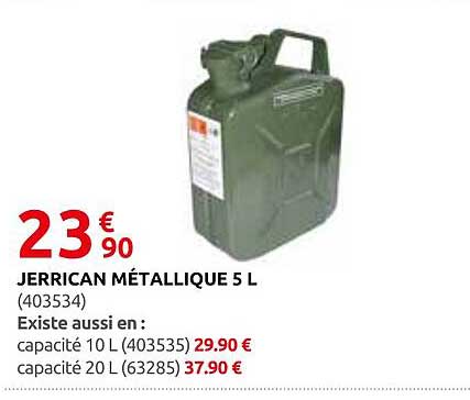 JERRICAN MÉTALLIQUE 5 L