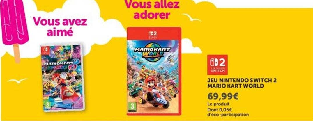 JEU NINTENDO SWITCH 2 MARIO KART WORLD