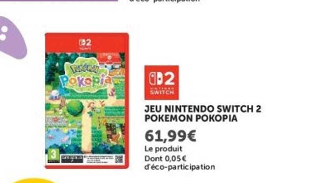 JEU NINTENDO SWITCH 2 POKEMON POKOPIA