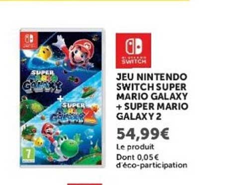JEU NINTENDO SWITCH SUPER MARIO GALAXY + SUPER MARIO GALAXY 2
