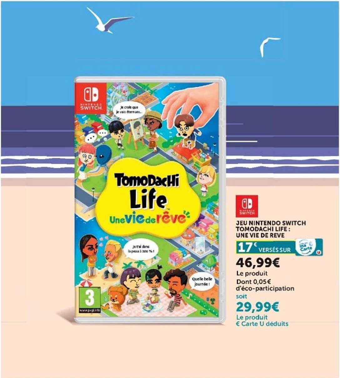 JEU NINTENDO SWITCH TOMODACHI LIFE : UNE VIE DE REVE