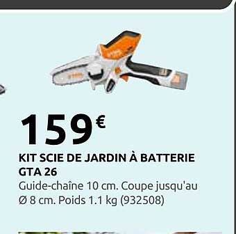 KIT SCIE DE JARDIN À BATTERIE GTA 26