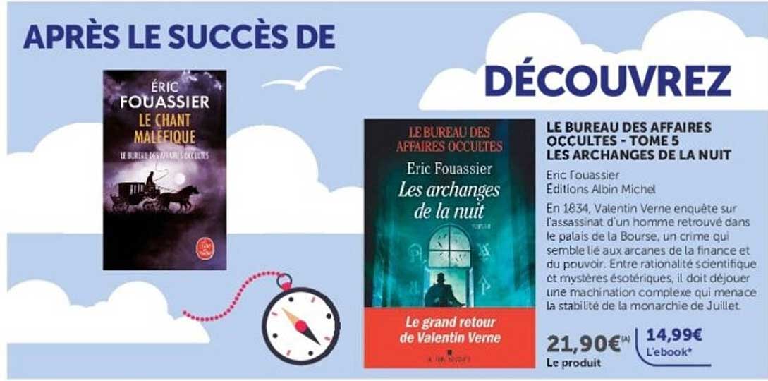 LE BUREAU DES AFFAIRES OCCULTES - TOME 5 LES ARCHANGES DE LA NUIT