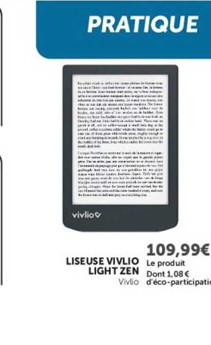 LISEUSE VIVLIO LIGHT ZEN