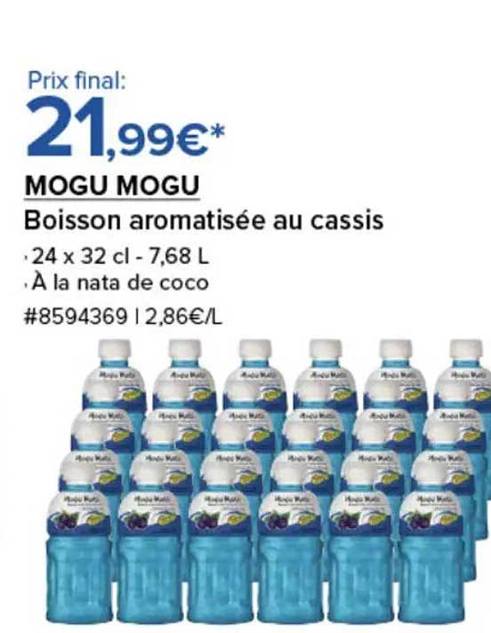 MOGU MOGU Boisson aromatisée au cassis