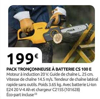 PACK TRONÇONNEUSE À BATTERIE CS 100 E