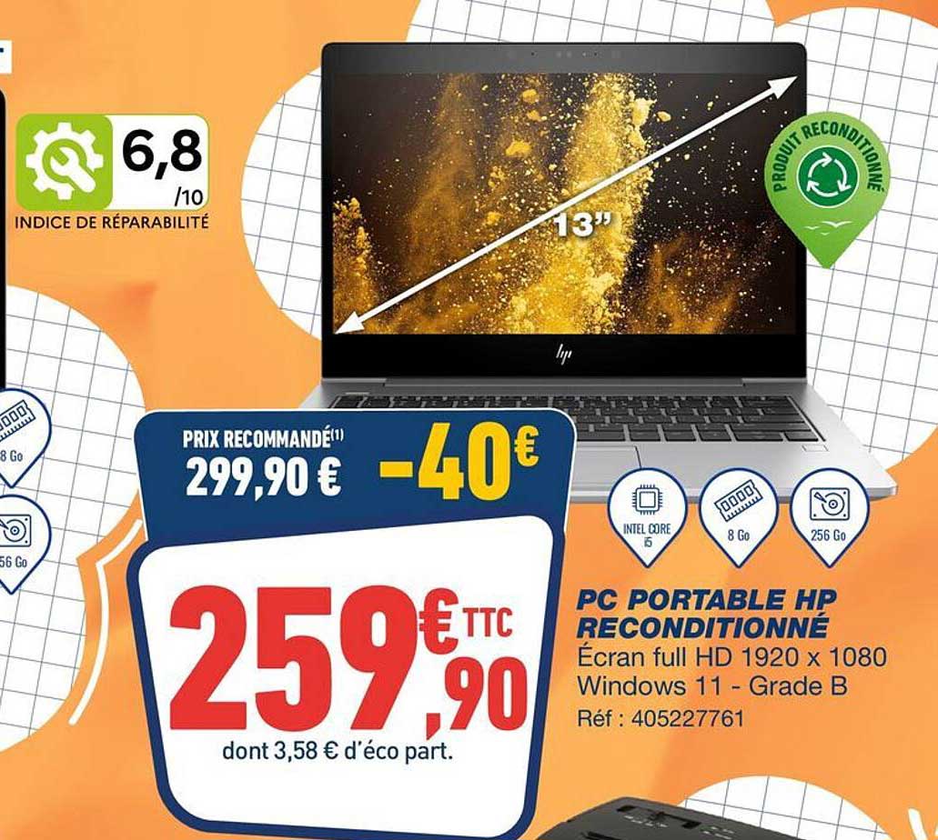 PC PORTABLE HP RECONDITIONNÉ