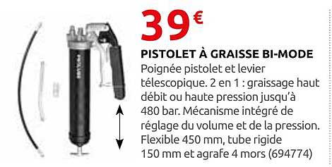 PISTOLET À GRAISSE BI-MODE
