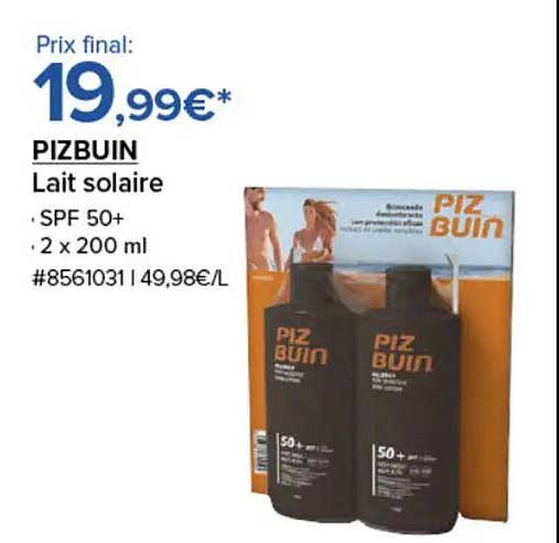 PIZBUIN Lait solaire