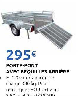PORTE-PONT AVEC BÉQUILLES ARRIÈRE