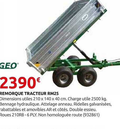 REMORQUE TRACTEUR RM25
