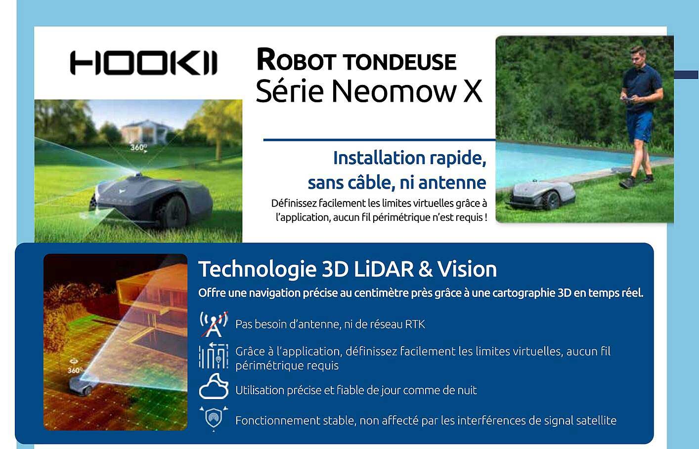 Robot tondeuse Série Neomow X