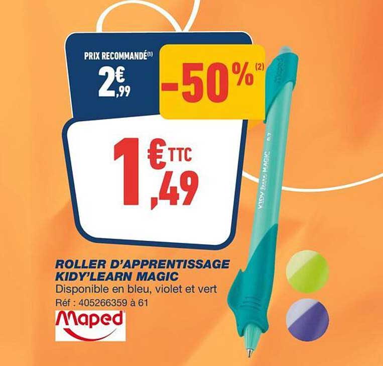 ROLLER D’APPRENTISSAGE KIDY’LEARN MAGIC