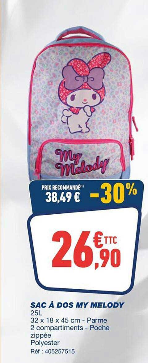SAC À DOS MY MELODY