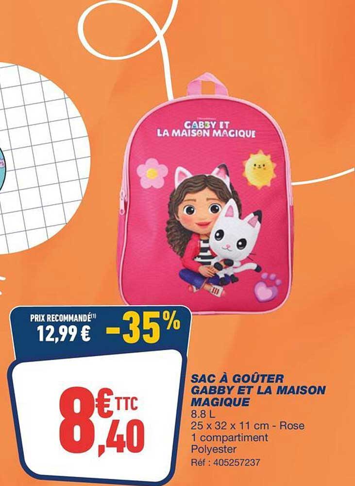 SAC À GOÛTER GABBY ET LA MAISON MAGIQUE