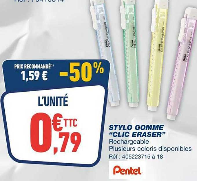 STYLO GOMME “CLIC ERASER”