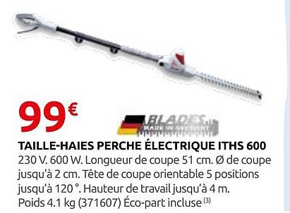 TAILLE-HAIES PERCHE ÉLECTRIQUE ITHS 600