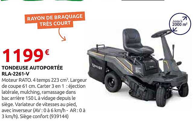 TONDEUSE AUTOPORTÉE RLA-2261-V