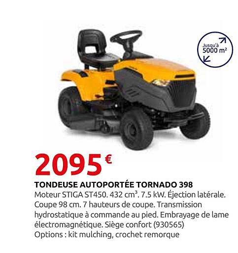TONDEUSE AUTOPORTÉE TORNADO 398