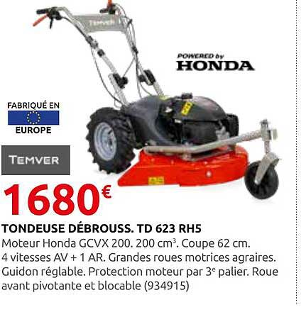 TONDEUSE DÉBROUSS. TD 623 RHS