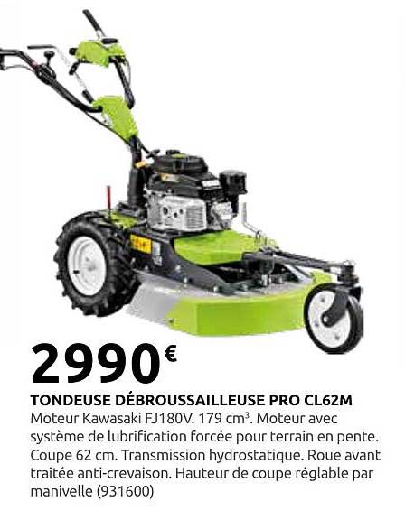 TONDEUSE DÉBROUSSAILLEUSE PRO CL62M