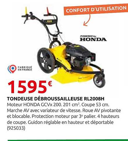TONDEUSE DÉBROUSSAILLEUSE RL2008H