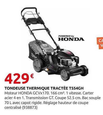 TONDEUSE THERMIQUE TRACTÉE T554GH
