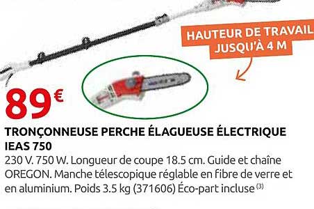 TRONCONNEUSE PERCHE ÉLAGUEUSE ÉLECTRIQUE IEAS 750