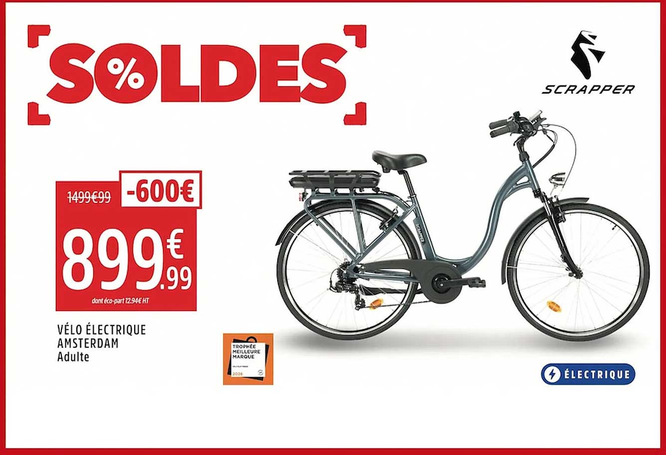 VÉLO ÉLECTRIQUE AMSTERDAM Adulte
