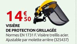 VISIÈRE DE PROTECTION GRILLAGÉE