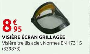 VISIÈRE ÉCRAN GRILLAGÉE