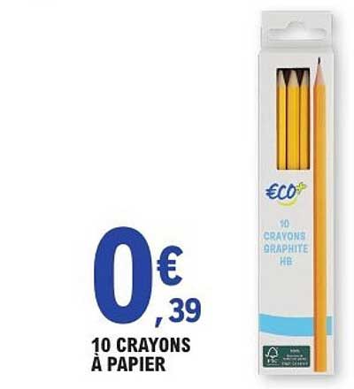 10 CRAYONS À PAPIER