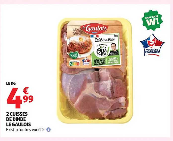 2 CUISSES DE DINDE LE GAULOIS