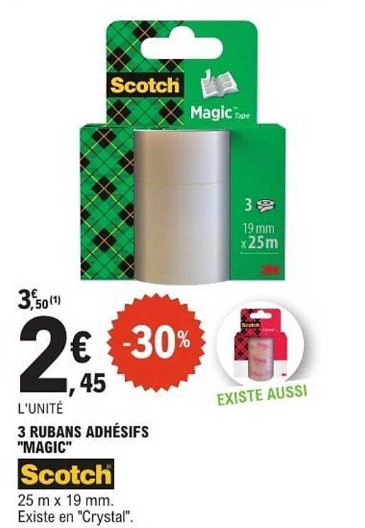 3 RUBANS ADHÉSIFS "MAGIC"