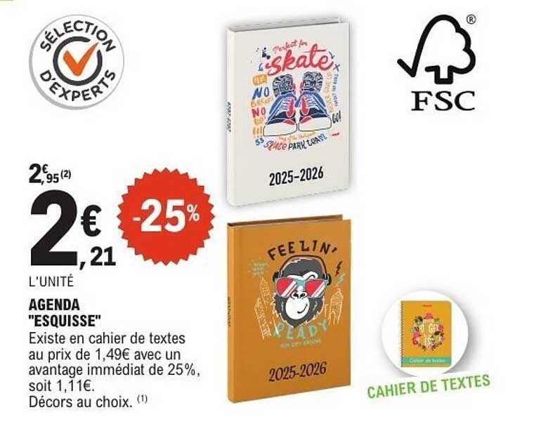 AGENDA "ESQUISSE"