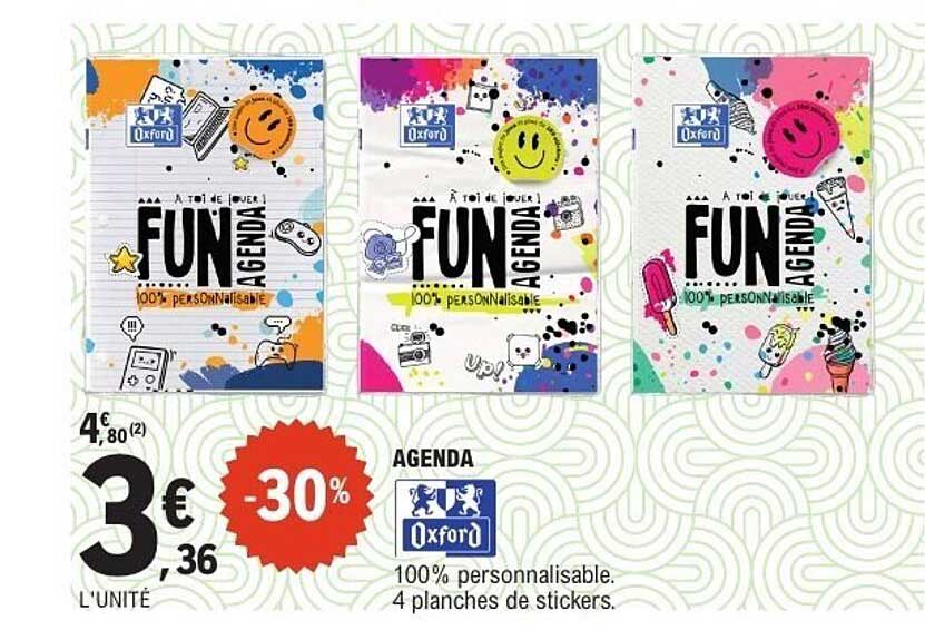 AGENDA OXFORD FUN 100% PERSONNALISABLE