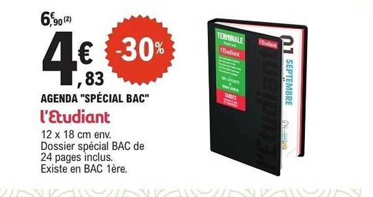 AGENDA "SPÉCIAL BAC"