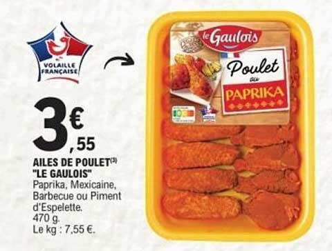 AILES DE POULET(*) "LE GAULOIS"