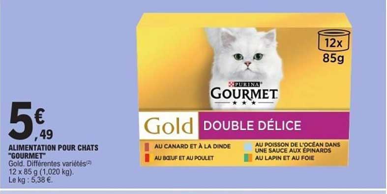 ALIMENTATION POUR CHATS "GOURMET"
