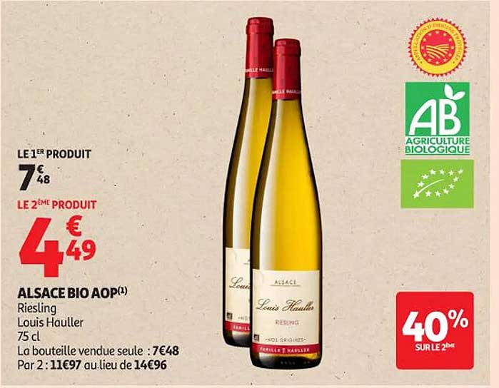 Alsace Bio AOP - Riesling Louis Hauller