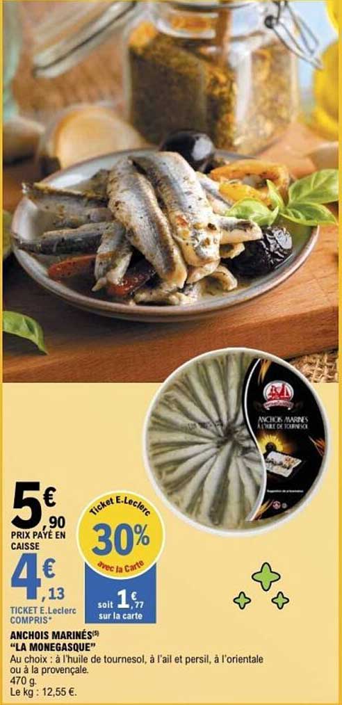 ANCHOIS MARINÉS "LA MONEGASQUE"