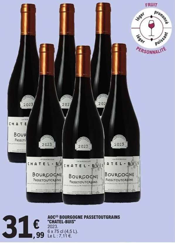 AOC Bourgogne Passetoutgrains "Chatel-Buis" 2023