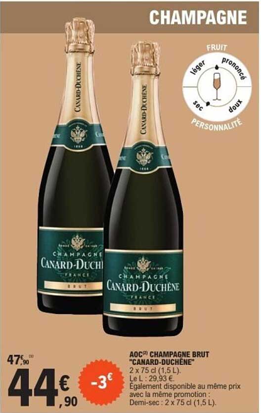 AOC(®) CHAMPAGNE BRUT "CANARD-DUCHÈNE"