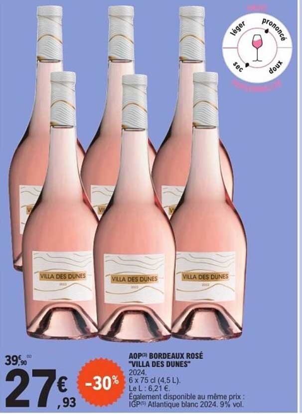 AOP Bordeaux Rosé "Villa des Dunes" 2024