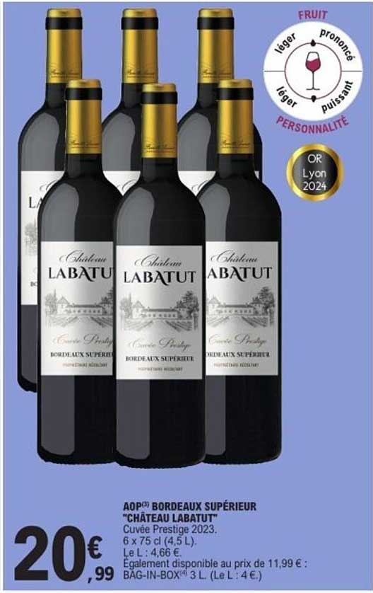 AOP BORDEAUX SUPÉRIEUR "CHÂTEAU LABATUT"