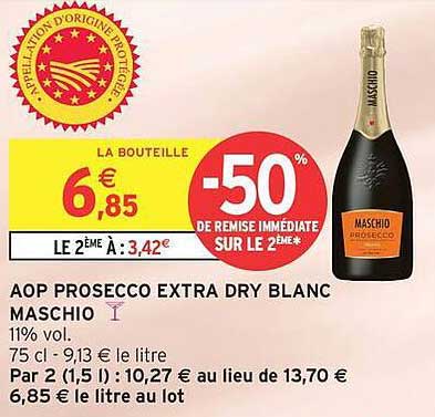 AOP PROSECCO EXTRA DRY BLANC MASCHIO
